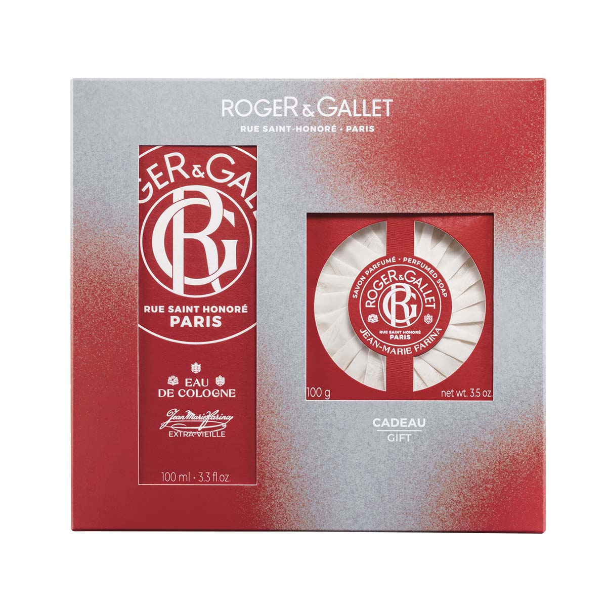 Roger & Gallet - Coffret Jean Marie Farina - Eau de Cologne 100ml + Savon 100g
