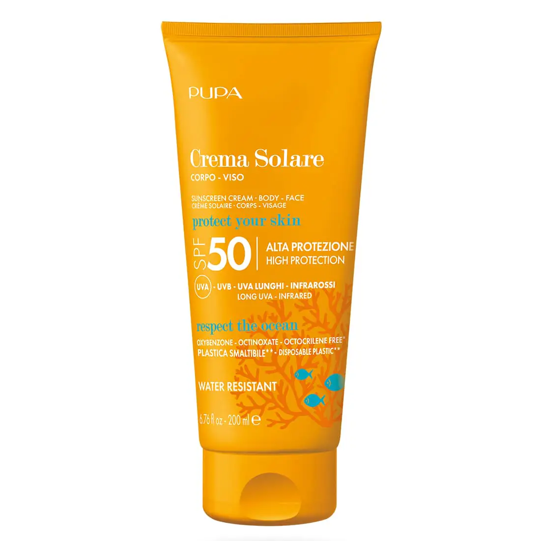 Pupa - Crème Solaire Corps Visage SPF 50 - 200 ml