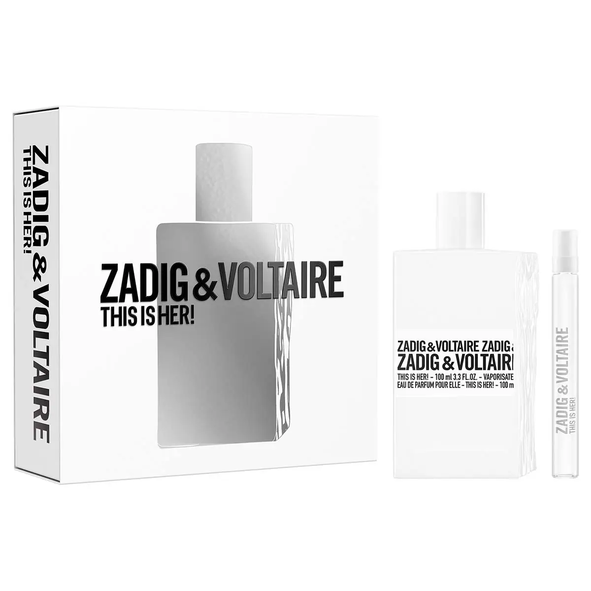 Zadig & Voltaire - Coffret This is Her! - Eau de Parfum 100ml + Vapo 10ml