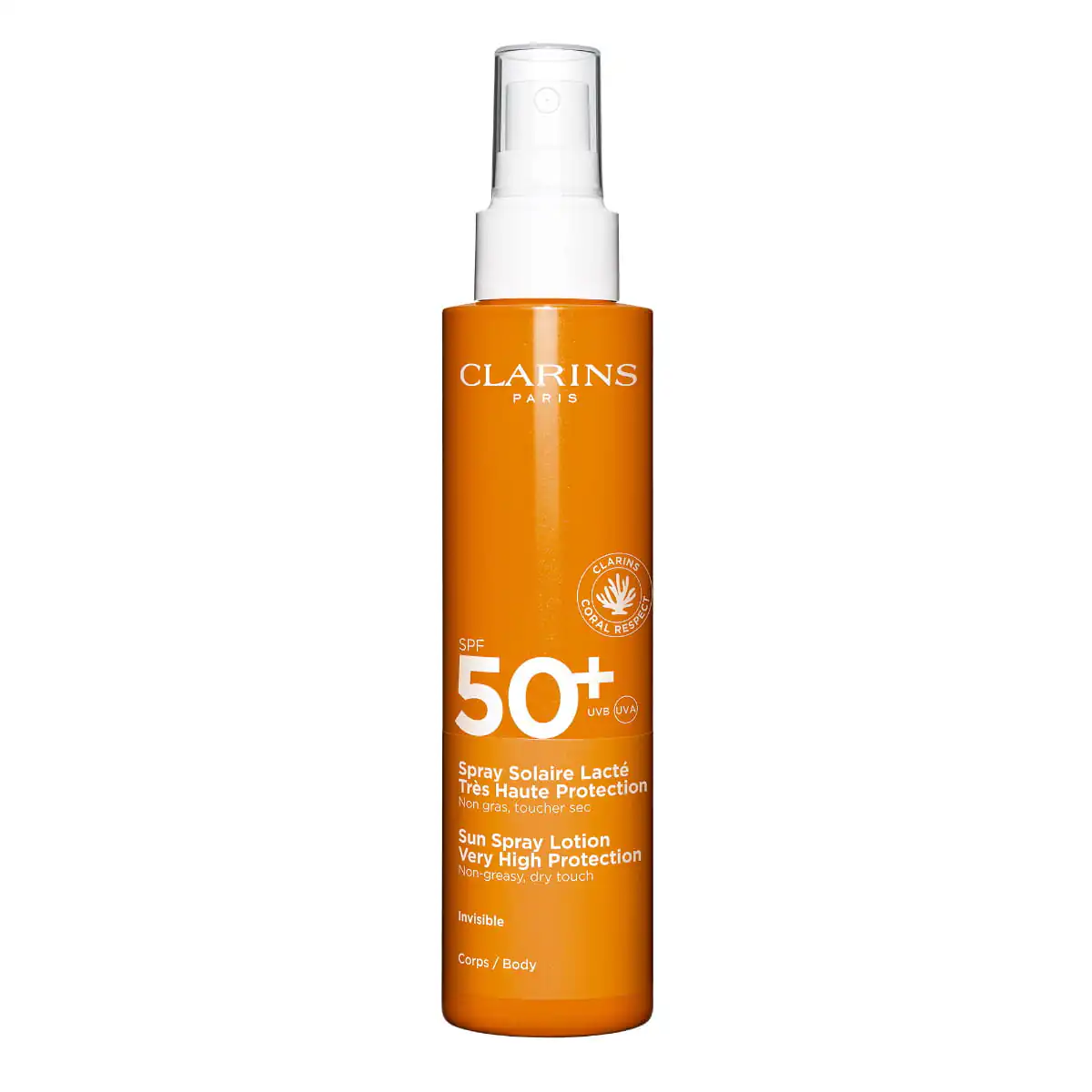 Clarins - Spray Solaire Lacté Très Haute Protection Corps SPF50+ 150ml