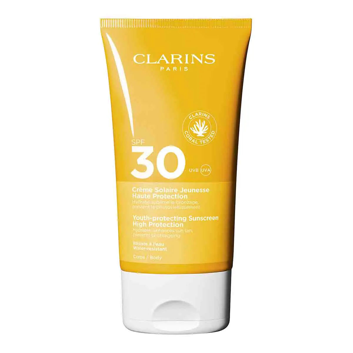 Clarins - SUNCARE Crème Solaire Jeunesse Haute Protection SPF30 - Protection solaire corps UVA/UVB 30 150 ml