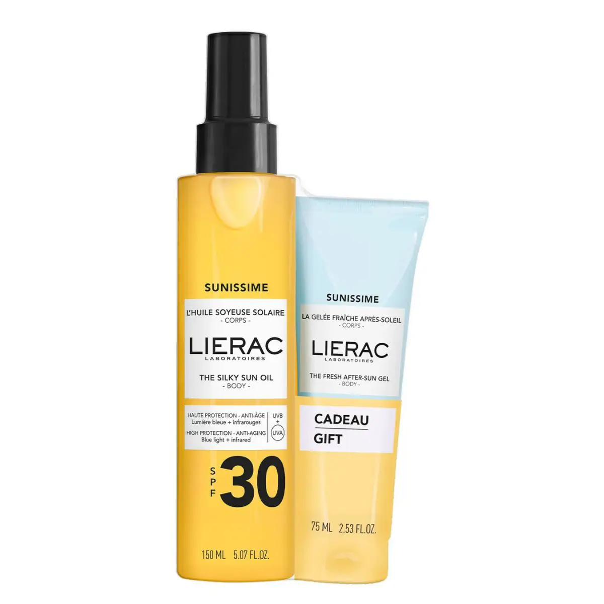 Lierac - Sunissime - Sunissime Duo Silky Suncare Oil SPF30 + Fresh After-Sun Gelée